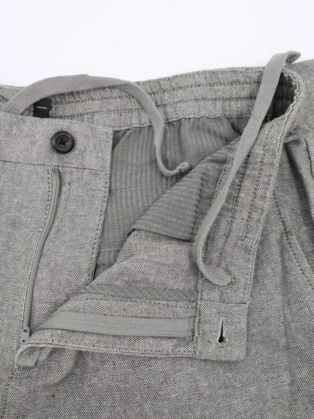 NWT Banana Republic Pants 34x28 Athletic fit Tapered Linen Cotton Herringbone